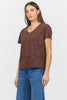 Dear John Denim Vanya Tee | Brown Leopard