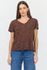 Dear John Denim Vanya Tee | Brown Leopard