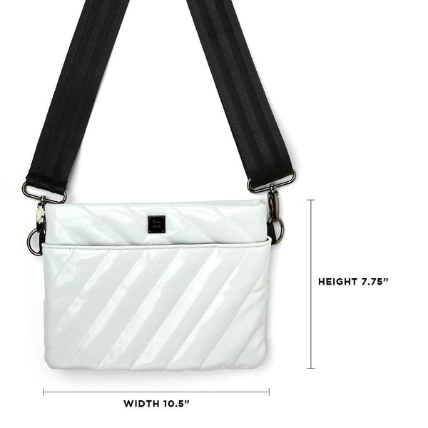 Think Royln Diagonal 2.0 Bum Bag | White Patent