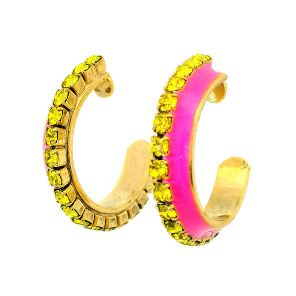 TOVA Heather Hoops in Pink