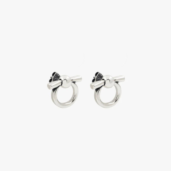 CXC Mini Omega Earrings | Silver