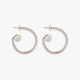 CXC Volute Hoop Earrings | Silver