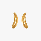 CXC Queen Hoop Earrings | Gold