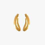 CXC Queen Hoop Earrings | Gold