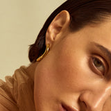 CXC Queen Hoop Earrings | Gold