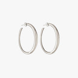 CXC Oribt Hoop Earrings | Silver