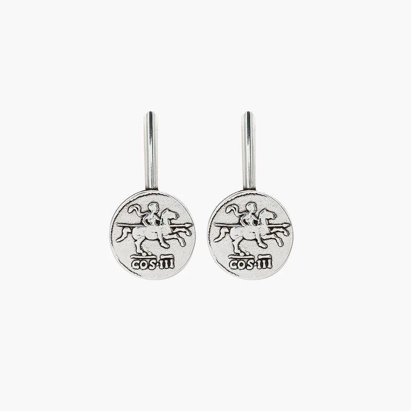 CXC Alejandro Coin Earrings | Silver