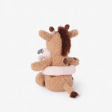 Elegant Baby Giraffe Plush Toy with Flamingo Floaty Rattle