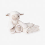 Elegant Baby Lamb Bedtime Huggie Plush Toy with Blanket