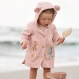 Elegant Baby Pale Pink Seaside Safari Terry Beach Coverup