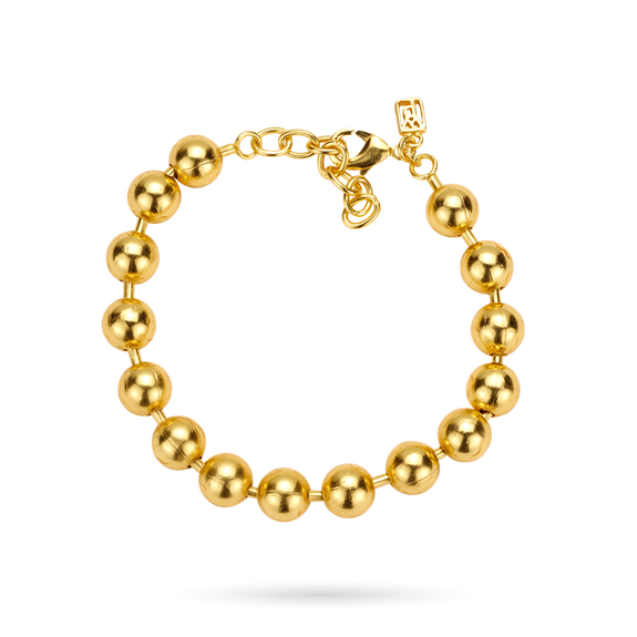 Waxing Poetic Foundry Ball Bracelet - Gold Plate