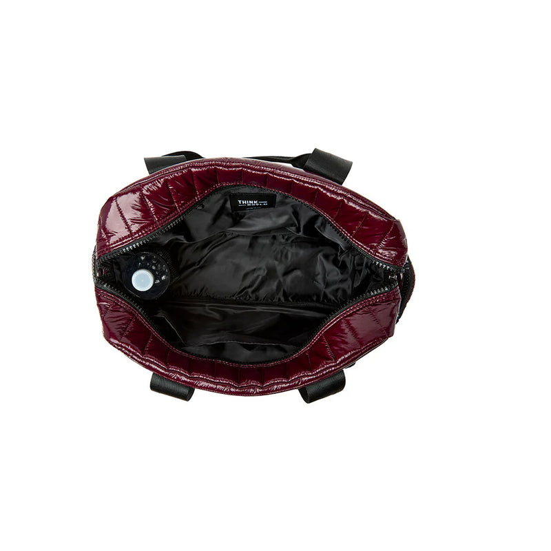 Think Royln Voyager Travel Bag | Glossy Deep Burgundy