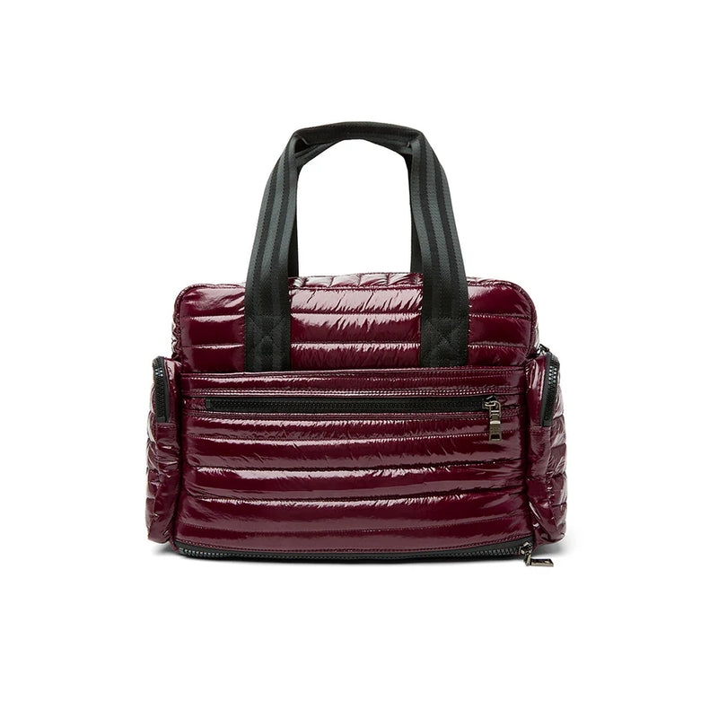 Think Royln Voyager Travel Bag | Glossy Deep Burgundy