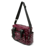 Think Royln Voyager Travel Bag | Glossy Deep Burgundy