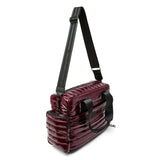 Think Royln Voyager Travel Bag | Glossy Deep Burgundy