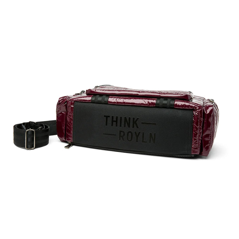 Think Royln Voyager Travel Bag | Glossy Deep Burgundy