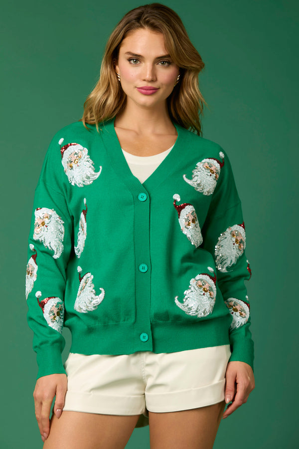 Fantastic Fawn Oversized Cardigan-Green