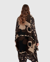 Alembika Piped Cozy Draped Vest | Floral