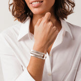 CXC Silver Hairpin Bracelet | Silver