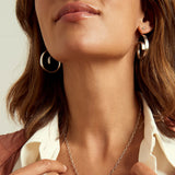 CXC Curl Hoop Earrings | Silver