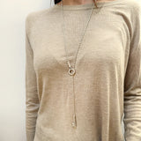 CXC Key Sliding Necklace | Silver