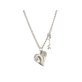 CXC Spell Heart Necklace | Silver
