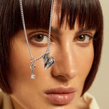 CXC Spell Heart Necklace | Silver