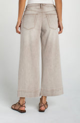 Liverpool The Weekender Crop Wide Leg | Antique Khaki