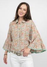 Ivy Jane Sister Mary Luz Shirt | Coral Floral