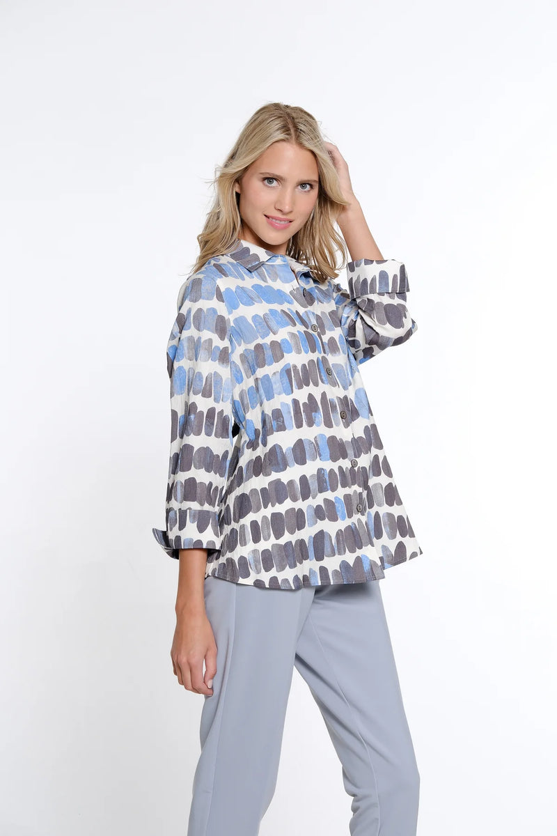 Multiples Print Woven Shirt | Multi