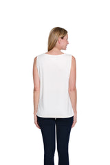 Multiples High Neck Tank Top | Soft Ivory