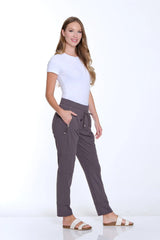Multiples Slimsation® Drawstring Jogger | Mid Grey