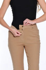 Multiples Slimsation® Silk Stretch Denim Ankle Jean | Tan