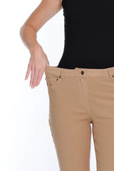 Multiples Slimsation® Silk Stretch Denim Ankle Jean | Tan