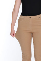 Multiples Slimsation® Silk Stretch Denim Ankle Jean | Tan