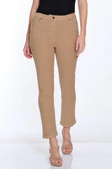Multiples Slimsation® Silk Stretch Denim Ankle Jean | Tan