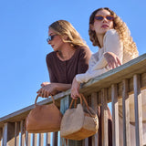 HOBO Darling Small Satchel | Meadow Woven Straw