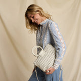 Hobo Sheila Medium Satchel | White Cap