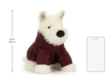 Jellycat Munro Scottie Dog ' Winter Jumper' Outfit