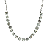 Mariana Large Rosette Necklace in "On a Clear Day" Rhodium