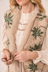 NKN nekane Fantasy Sheepskin Vest | Ivory