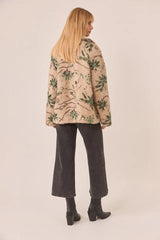 NKN nekane Short Fancy Sheepskin Coat | Ivory