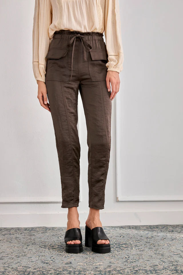 NKN nekane Satin Cargo Pants | Khaki