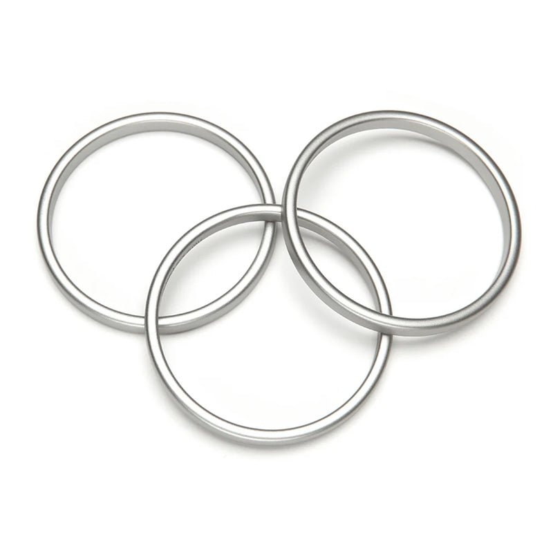 PONO Twiggy Barile Bangle Set of 3 | Silver