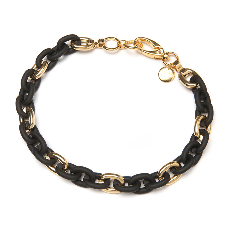 PONO Barile Minibike Chain Necklace | Matte Black