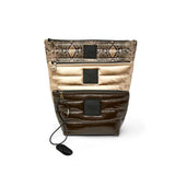 Think Royln Travel Trio Organizational Pouches | Python Pearl/ Cashmere and Glossy Chocolate
