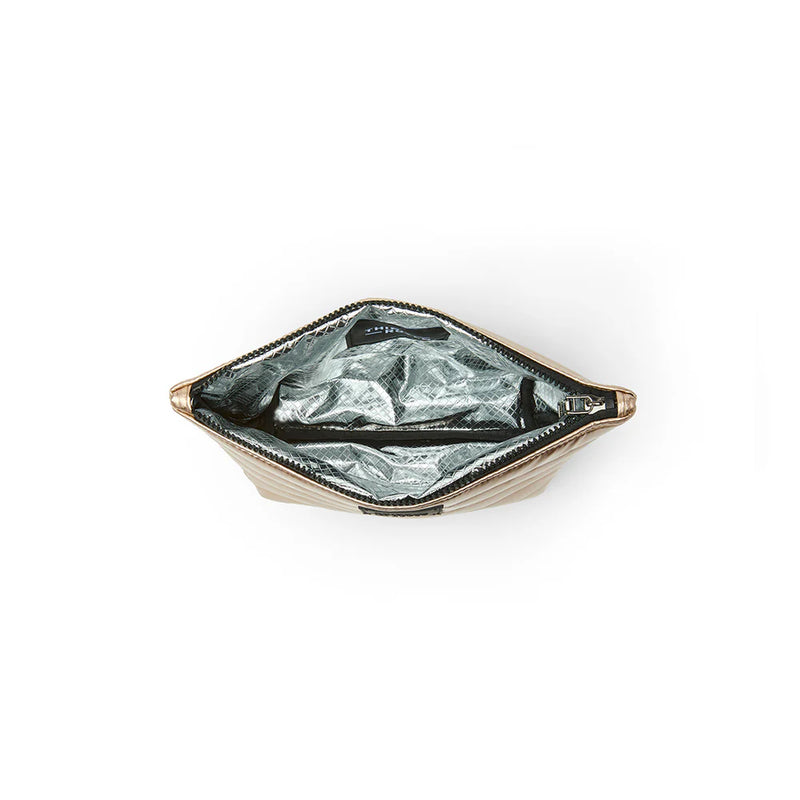 Think Royln Travel Trio Organizational Pouches | Python Pearl/ Cashmere and Glossy Chocolate