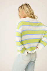 P.J. Salvage Beautiful Striped Snuggle Sweater
