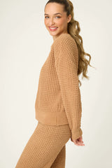P.J. Salvage Chenille Waffle Pajama Set | Caramel