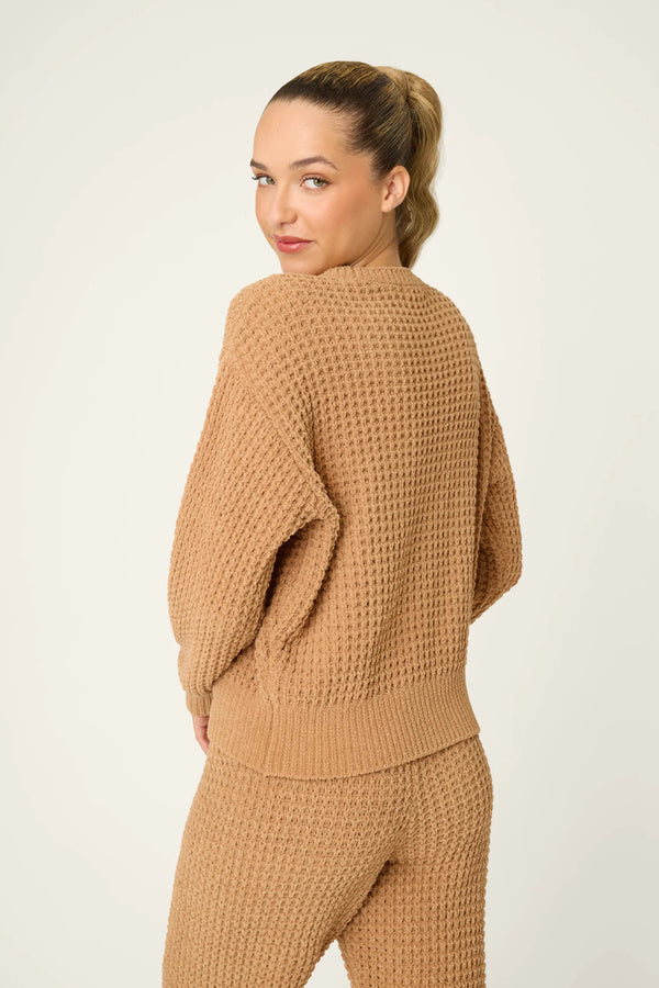 P.J. Salvage Chenille Waffle Pajama Set | Caramel